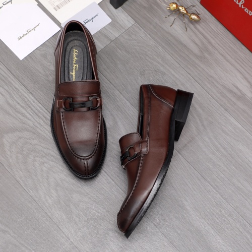 Cheap Salvatore Ferragamo Leather Shoes For Men #1133900 Replica Wholesale [$80.00 USD] [ITEM#1133900] on Replica Salvatore Ferragamo Leather Shoes