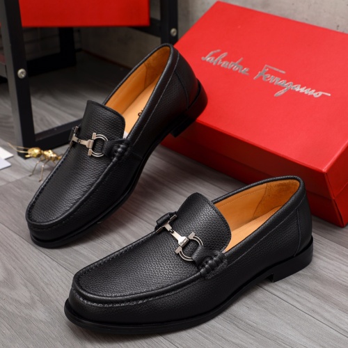 Cheap Salvatore Ferragamo Leather Shoes For Men #1134003 Replica Wholesale [$82.00 USD] [ITEM#1134003] on Replica Salvatore Ferragamo Leather Shoes