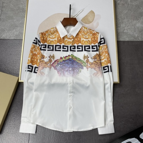 Cheap Versace Shirts Long Sleeved For Men #1134166 Replica Wholesale [$45.00 USD] [ITEM#1134166] on Replica Versace Shirts