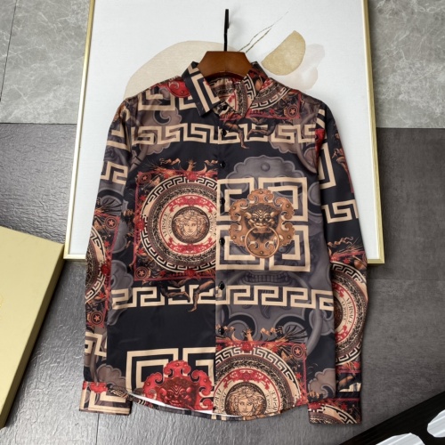 Cheap Versace Shirts Long Sleeved For Men #1134171 Replica Wholesale [$45.00 USD] [ITEM#1134171] on Replica Versace Shirts