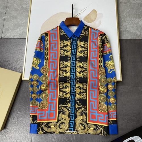 Cheap Versace Shirts Long Sleeved For Men #1134172 Replica Wholesale [$45.00 USD] [ITEM#1134172] on Replica Versace Shirts
