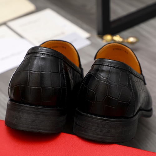 Cheap Salvatore Ferragamo Leather Shoes For Men #1134199 Replica Wholesale [$82.00 USD] [ITEM#1134199] on Replica Salvatore Ferragamo Leather Shoes