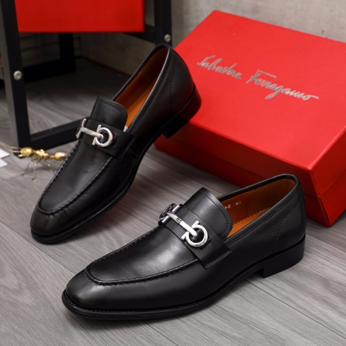 Cheap Salvatore Ferragamo Leather Shoes For Men #1134253 Replica Wholesale [$72.00 USD] [ITEM#1134253] on Replica Salvatore Ferragamo Leather Shoes