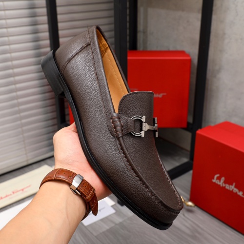 Cheap Salvatore Ferragamo Leather Shoes For Men #1134254 Replica Wholesale [$82.00 USD] [ITEM#1134254] on Replica Salvatore Ferragamo Leather Shoes