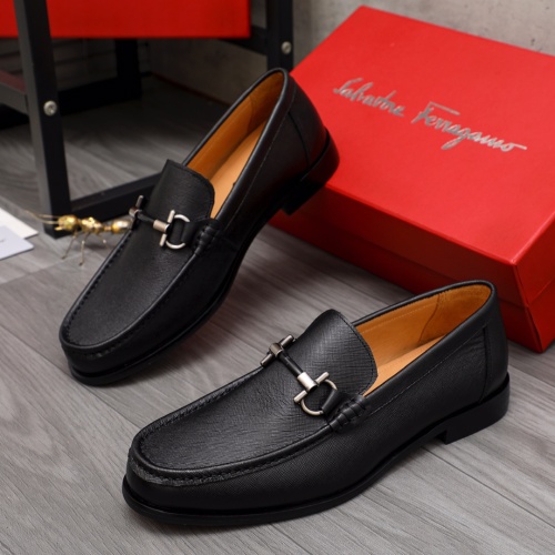 Cheap Salvatore Ferragamo Leather Shoes For Men #1134257 Replica Wholesale [$82.00 USD] [ITEM#1134257] on Replica Salvatore Ferragamo Leather Shoes