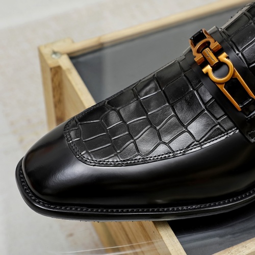 Cheap Salvatore Ferragamo Leather Shoes For Men #1134621 Replica Wholesale [$85.00 USD] [ITEM#1134621] on Replica Salvatore Ferragamo Leather Shoes