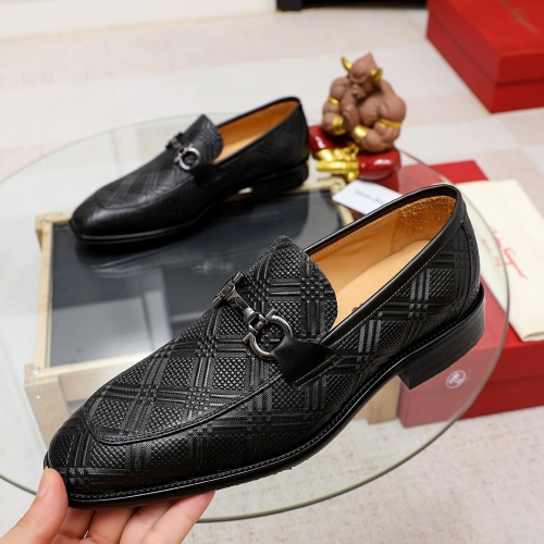 Cheap Salvatore Ferragamo Leather Shoes For Men #1134622 Replica Wholesale [$85.00 USD] [ITEM#1134622] on Replica Salvatore Ferragamo Leather Shoes