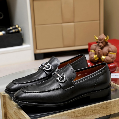 Cheap Salvatore Ferragamo Leather Shoes For Men #1134660 Replica Wholesale [$72.00 USD] [ITEM#1134660] on Replica Salvatore Ferragamo Leather Shoes