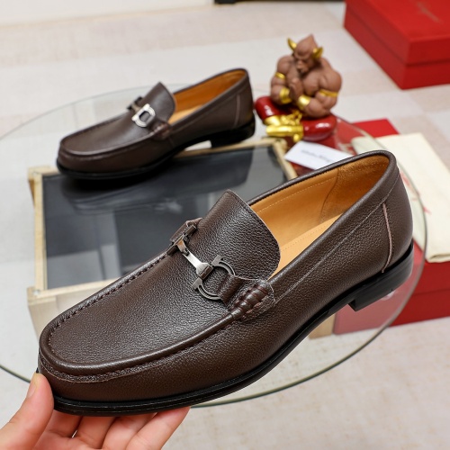 Cheap Salvatore Ferragamo Leather Shoes For Men #1134661 Replica Wholesale [$82.00 USD] [ITEM#1134661] on Replica Salvatore Ferragamo Leather Shoes