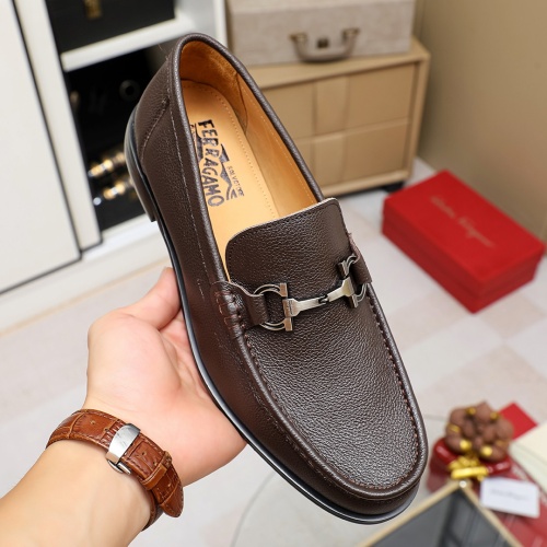 Cheap Salvatore Ferragamo Leather Shoes For Men #1134661 Replica Wholesale [$82.00 USD] [ITEM#1134661] on Replica Salvatore Ferragamo Leather Shoes