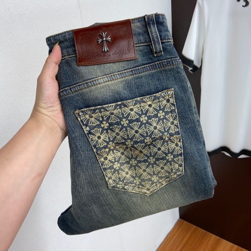 Cheap Chrome Hearts Jeans For Men #1134860 Replica Wholesale [$56.00 USD] [ITEM#1134860] on Replica Chrome Hearts Jeans