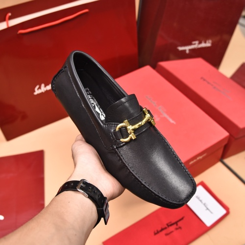 Cheap Salvatore Ferragamo Leather Shoes For Men #1134964 Replica Wholesale [$80.00 USD] [ITEM#1134964] on Replica Salvatore Ferragamo Leather Shoes