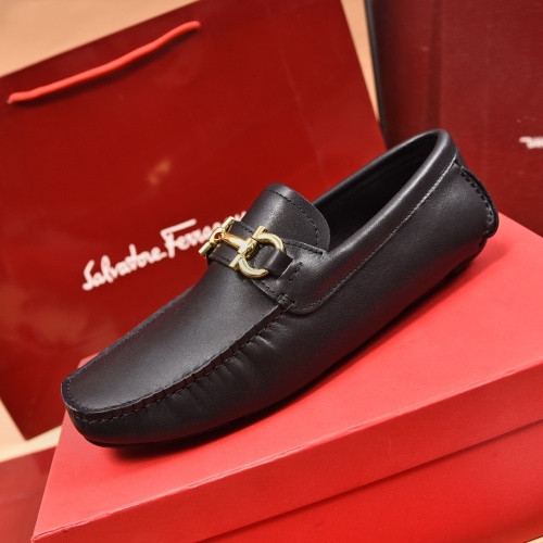 Cheap Salvatore Ferragamo Leather Shoes For Men #1134964 Replica Wholesale [$80.00 USD] [ITEM#1134964] on Replica Salvatore Ferragamo Leather Shoes