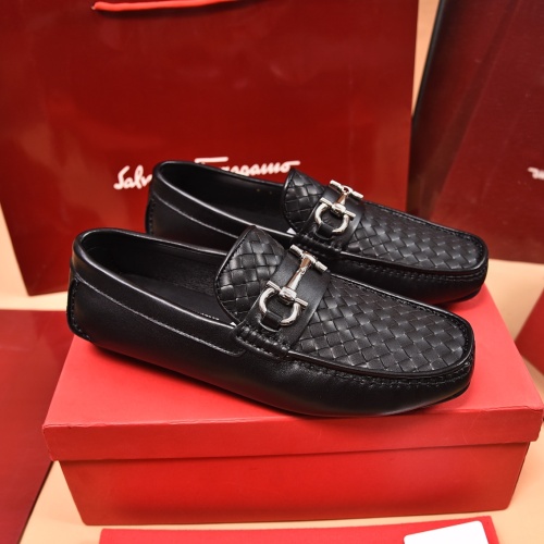 Cheap Salvatore Ferragamo Leather Shoes For Men #1134965 Replica Wholesale [$80.00 USD] [ITEM#1134965] on Replica Salvatore Ferragamo Leather Shoes