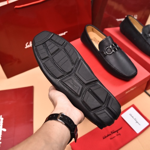 Cheap Salvatore Ferragamo Leather Shoes For Men #1134966 Replica Wholesale [$80.00 USD] [ITEM#1134966] on Replica Salvatore Ferragamo Leather Shoes