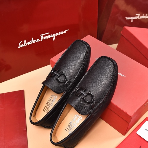 Cheap Salvatore Ferragamo Leather Shoes For Men #1134966 Replica Wholesale [$80.00 USD] [ITEM#1134966] on Replica Salvatore Ferragamo Leather Shoes