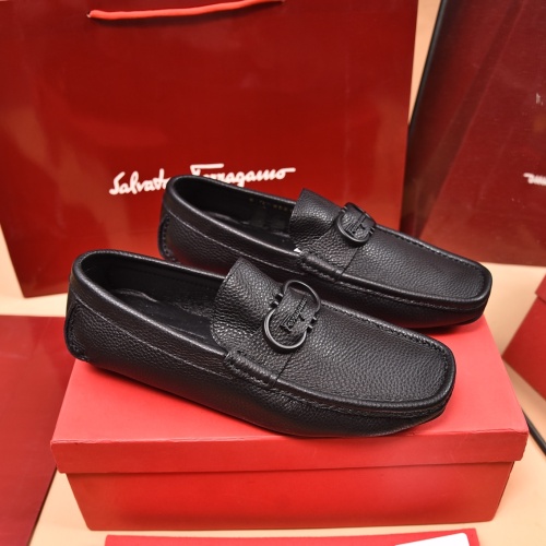 Cheap Salvatore Ferragamo Leather Shoes For Men #1134967 Replica Wholesale [$80.00 USD] [ITEM#1134967] on Replica Salvatore Ferragamo Leather Shoes