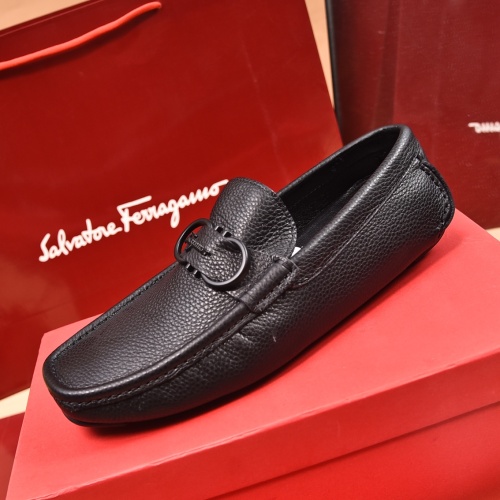 Cheap Salvatore Ferragamo Leather Shoes For Men #1134967 Replica Wholesale [$80.00 USD] [ITEM#1134967] on Replica Salvatore Ferragamo Leather Shoes