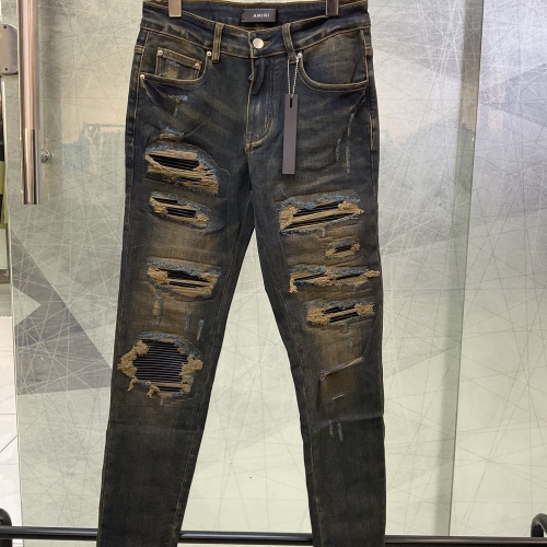 Cheap Amiri Jeans For Men #1135130 Replica Wholesale [$64.00 USD] [ITEM#1135130] on Replica Amiri Jeans