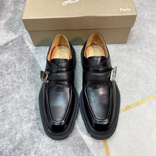 Cheap Christian Louboutin Leather Shoes For Men #1135438 Replica Wholesale [$150.00 USD] [ITEM#1135438] on Replica Christian Louboutin Leather Shoes