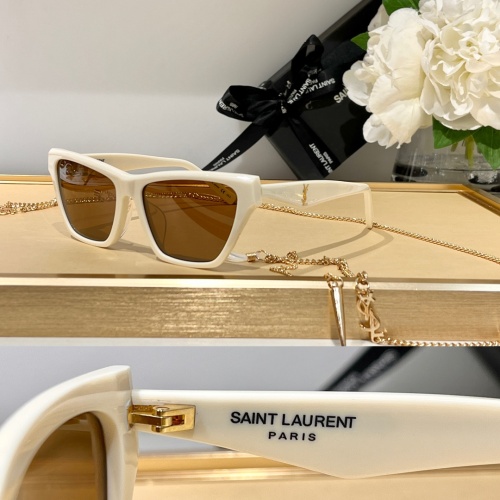 Cheap Yves Saint Laurent YSL AAA Quality Sunglasses #1135689 Replica Wholesale [$64.00 USD] [ITEM#1135689] on Replica Yves Saint Laurent YSL AAA Quality Sunglasses