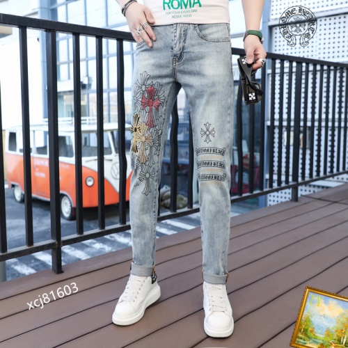 Cheap Chrome Hearts Jeans For Men #1135925 Replica Wholesale [$48.00 USD] [ITEM#1135925] on Replica Chrome Hearts Jeans