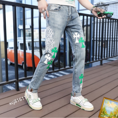 Cheap Chrome Hearts Jeans For Men #1135927 Replica Wholesale [$48.00 USD] [ITEM#1135927] on Replica Chrome Hearts Jeans