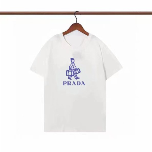 Cheap Prada T-Shirts Short Sleeved For Men #1137132 Replica Wholesale [$22.00 USD] [ITEM#1137132] on Replica Prada T-Shirts