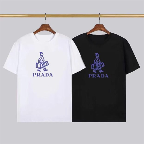 Cheap Prada T-Shirts Short Sleeved For Men #1137132 Replica Wholesale [$22.00 USD] [ITEM#1137132] on Replica Prada T-Shirts