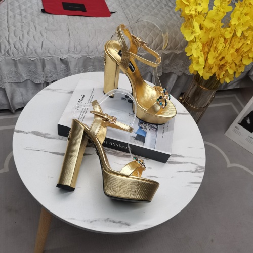 Cheap Dolce &amp; Gabbana D&amp;G Sandal For Women #1137135 Replica Wholesale [$140.00 USD] [ITEM#1137135] on Replica Dolce &amp; Gabbana D&amp;G Sandal