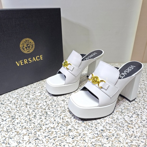 Cheap Versace Slippers For Women #1137250 Replica Wholesale [$118.00 USD] [ITEM#1137250] on Replica Versace Slippers