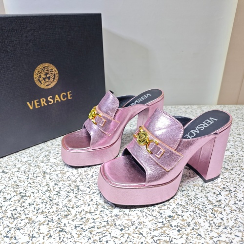 Cheap Versace Slippers For Women #1137253 Replica Wholesale [$118.00 USD] [ITEM#1137253] on Replica Versace Slippers
