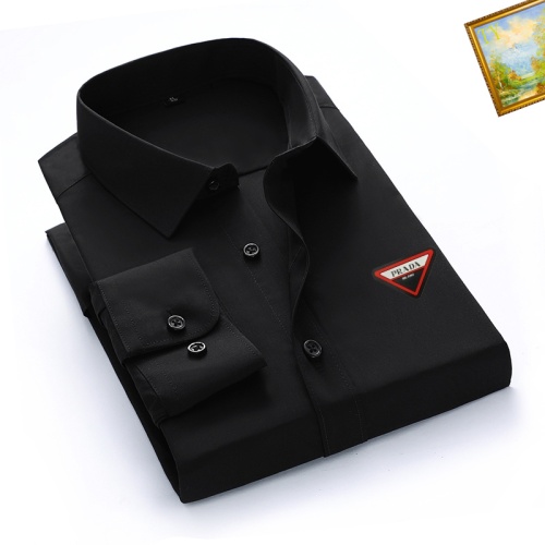 Cheap Prada Shirts Long Sleeved For Men #1137859 Replica Wholesale [$40.00 USD] [ITEM#1137859] on Replica Prada Shirts