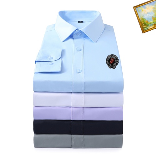 Cheap Chrome Hearts Shirts Long Sleeved For Men #1137874 Replica Wholesale [$40.00 USD] [ITEM#1137874] on Replica Chrome Hearts Shirts