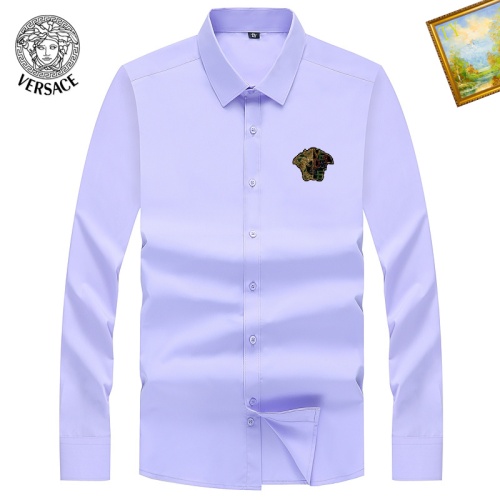Cheap Versace Shirts Long Sleeved For Men #1137931 Replica Wholesale [$40.00 USD] [ITEM#1137931] on Replica Versace Shirts