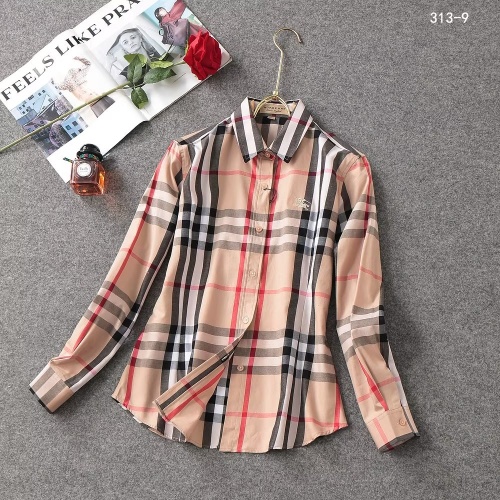 Cheap Burberry Shirts Long Sleeved For Women #1138211 Replica Wholesale [$38.00 USD] [ITEM#1138211] on Replica Burberry Shirts