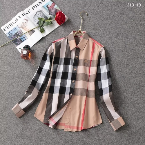 Cheap Burberry Shirts Long Sleeved For Women #1138216 Replica Wholesale [$38.00 USD] [ITEM#1138216] on Replica Burberry Shirts