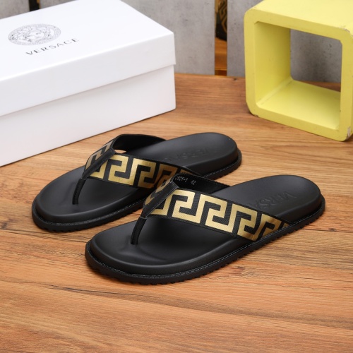 Cheap Versace Slippers For Men #1139396 Replica Wholesale [$52.00 USD] [ITEM#1139396] on Replica Versace Slippers