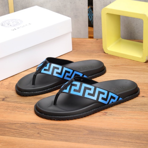 Cheap Versace Slippers For Men #1139398 Replica Wholesale [$52.00 USD] [ITEM#1139398] on Replica Versace Slippers