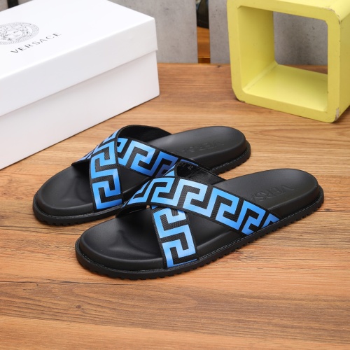Cheap Versace Slippers For Men #1139400 Replica Wholesale [$52.00 USD] [ITEM#1139400] on Replica Versace Slippers