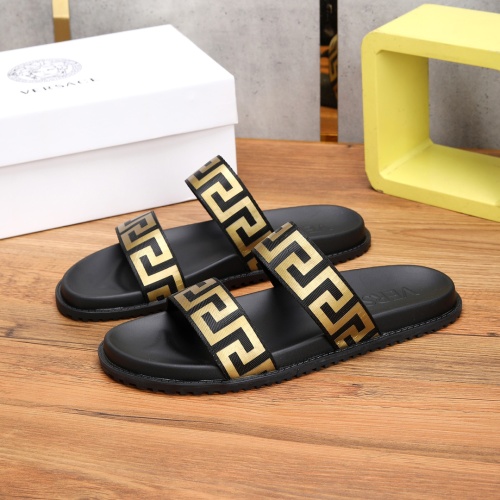 Cheap Versace Slippers For Men #1139401 Replica Wholesale [$52.00 USD] [ITEM#1139401] on Replica Versace Slippers