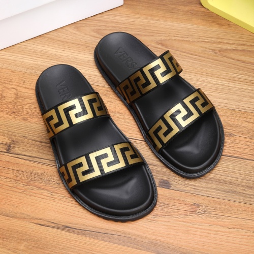 Cheap Versace Slippers For Men #1139401 Replica Wholesale [$52.00 USD] [ITEM#1139401] on Replica Versace Slippers