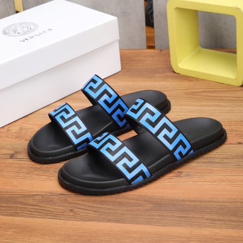 Cheap Versace Slippers For Men #1139402 Replica Wholesale [$52.00 USD] [ITEM#1139402] on Replica Versace Slippers