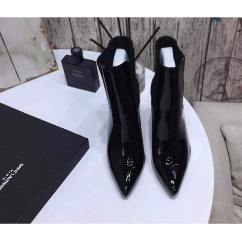 Cheap Yves Saint Laurent YSL Boots For Women #1139406 Replica Wholesale [$125.00 USD] [ITEM#1139406] on Replica Yves Saint Laurent YSL Boots