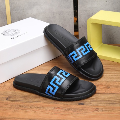 Cheap Versace Slippers For Men #1139410 Replica Wholesale [$52.00 USD] [ITEM#1139410] on Replica Versace Slippers