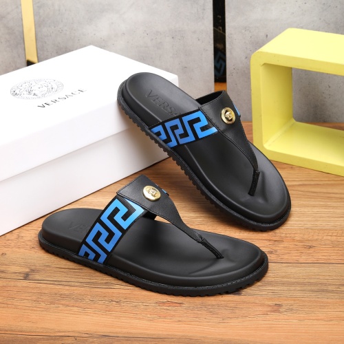 Cheap Versace Slippers For Men #1139411 Replica Wholesale [$52.00 USD] [ITEM#1139411] on Replica Versace Slippers