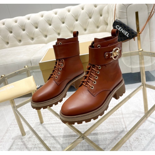 Cheap Michael Kors Boots For Women #1139877 Replica Wholesale [$135.00 USD] [ITEM#1139877] on Replica Michael Kors Shoes