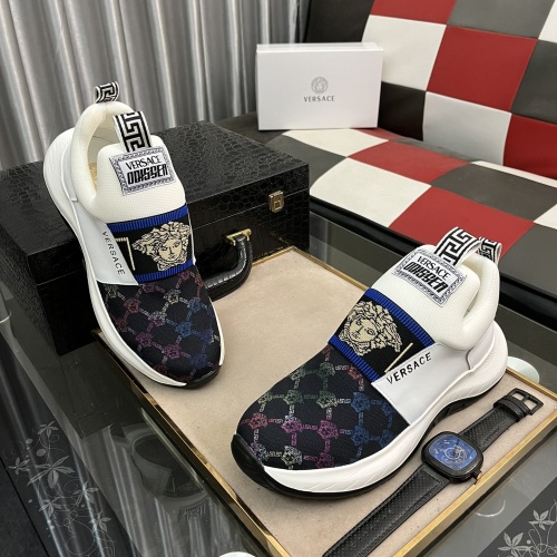 Cheap Versace Casual Shoes For Men #1140054 Replica Wholesale [$80.00 USD] [ITEM#1140054] on Replica Versace Casual Shoes