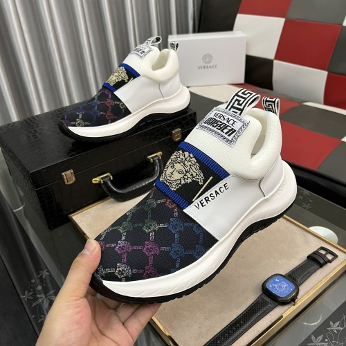Cheap Versace Casual Shoes For Men #1140054 Replica Wholesale [$80.00 USD] [ITEM#1140054] on Replica Versace Casual Shoes