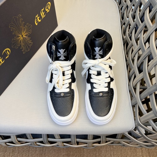Cheap Chrome Hearts High Tops Shoes For Men #1140097 Replica Wholesale [$140.00 USD] [ITEM#1140097] on Replica Chrome Hearts High Tops Shoes